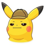Pikachu Detective WhatsApp Sticker #13