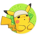 Pikachu Detective WhatsApp Sticker #25