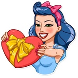 Pin-up Babes WhatsApp Sticker #14