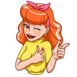 Pin-up Babes WhatsApp Sticker #24