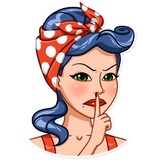 Pin-up Babes WhatsApp Sticker #27