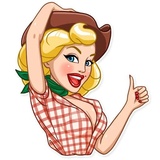 Pin-up Babes WhatsApp Sticker #3