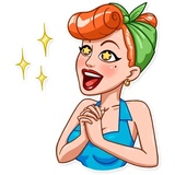 Pin-up Babes WhatsApp Sticker #8