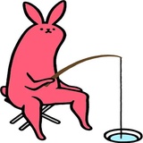 Pink Rabbit WhatsApp Sticker #11