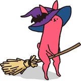 Pink Rabbit WhatsApp Sticker #12