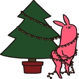 Pink Rabbit WhatsApp Sticker #14
