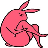 Pink Rabbit WhatsApp Sticker #15