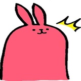 Pink Rabbit WhatsApp Sticker #19