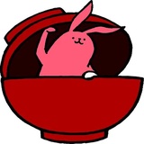 Pink Rabbit WhatsApp Sticker #24