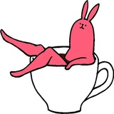Pink Rabbit WhatsApp Sticker #26