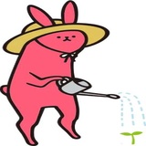 Pink Rabbit WhatsApp Sticker #4