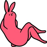 Pink Rabbit WhatsApp Sticker #5