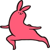 Pink Rabbit WhatsApp Sticker #7