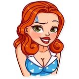 Pin-up Girl WhatsApp Sticker #11