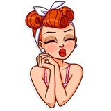 Pin-up Girl WhatsApp Sticker #15