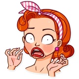 Pin-up Girl WhatsApp Sticker #19