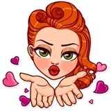 Pin-up Girl WhatsApp Sticker #2