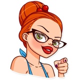 Pin-up Girl WhatsApp Sticker #21