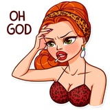 Pin-up Girl WhatsApp Sticker #23