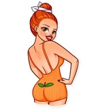 Pin-up Girl WhatsApp Sticker #24
