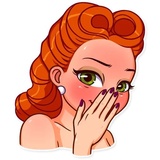 Pin-up Girl WhatsApp Sticker #28