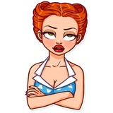 Pin-up Girl WhatsApp Sticker #29