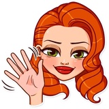 Pin-up Girl WhatsApp Sticker #5