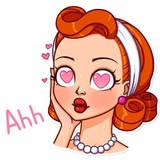 Pin-up Girl WhatsApp Sticker #6