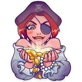 Rica the Pirate WhatsApp Sticker #15