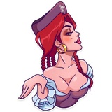 Rica the Pirate WhatsApp Sticker #21