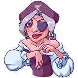 Rica the Pirate WhatsApp Sticker #28