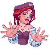 Rica the Pirate WhatsApp Sticker #29