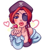Rica the Pirate WhatsApp Sticker #3