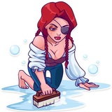 Rica the Pirate WhatsApp Sticker #30
