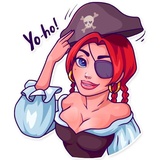 Rica the Pirate WhatsApp Sticker #5