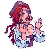 Rica the Pirate WhatsApp Sticker #8