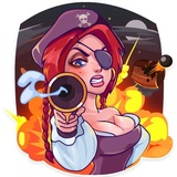 Rica the Pirate WhatsApp Sticker #9