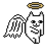 Pixel Cat WhatsApp Sticker #10