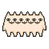 Pixel Cat WhatsApp Sticker #16