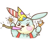 Plush Baby Bunny WhatsApp Sticker #13