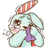 Plush Baby Bunny WhatsApp Sticker #18