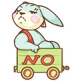 Plush Baby Bunny WhatsApp Sticker #21