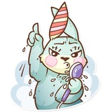 Plush Baby Bunny WhatsApp Sticker #22