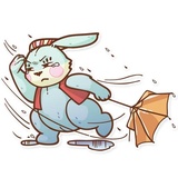 Plush Baby Bunny WhatsApp Sticker #23