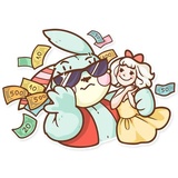 Plush Baby Bunny WhatsApp Sticker #28