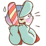 Plush Baby Bunny WhatsApp Sticker #4