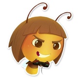 Polly Bee WhatsApp Sticker #17