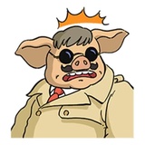 Porco Rosso WhatsApp Sticker #10