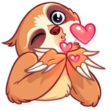 Pretty Lazy WhatsApp Sticker #2