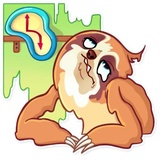 Pretty Lazy WhatsApp Sticker #21